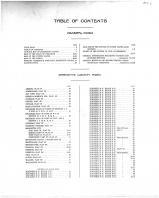 Table of Contents, Marinette County 1912